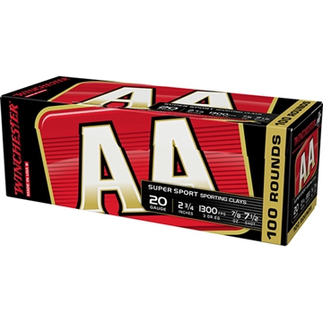 Picture of Winchester Ammo AA Sporting Clay 20Gauge 2.75" 7/8oz 7.5Shot 100 Bx/2 Case *Value Pack AASC207VP