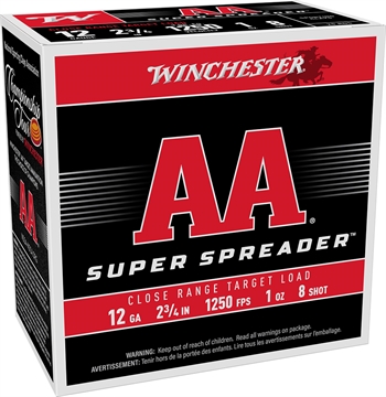 Picture of Winchester AA Super Spreader Shotshells 12ga 2-3/4" 1oz 1250 fps 25/ct AASL128