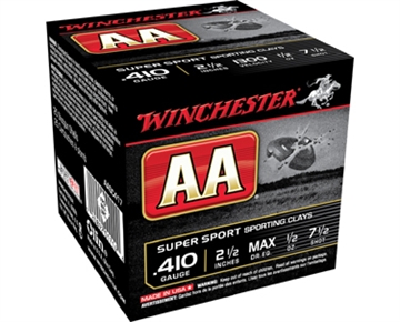 Picture of Winchester Ammo AA Super Sport Sporting Clay 410Gauge 2.50" 1/2oz 7.5Shot 25 Per Box/10 Case AASC417