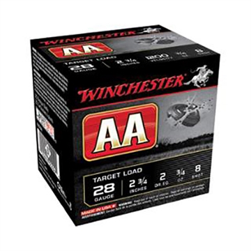 Picture of Winchester Ammunition AA Target Load, 28 Gauge, 2.75", #9, .75 oz, Shotshell, 25 Round Box AA289