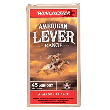 Picture of Winchester American Lever Range Ammunition .45 Colt 250gr LFN 900 fps 50/ct W45CAL