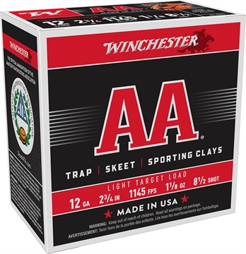 Picture of Winchester Ammo AA Light Target 12Gauge 2.75" 1 1/8oz 8.5Shot 25 Per Box/10 Case AA1285
