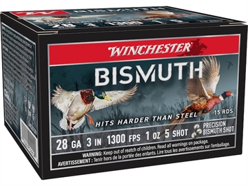 Picture of Winchester Ammunition Bismuth, 28 Gauge, 3", #5, 1oz, Shotshell, 15 Round Box SWB2835XV