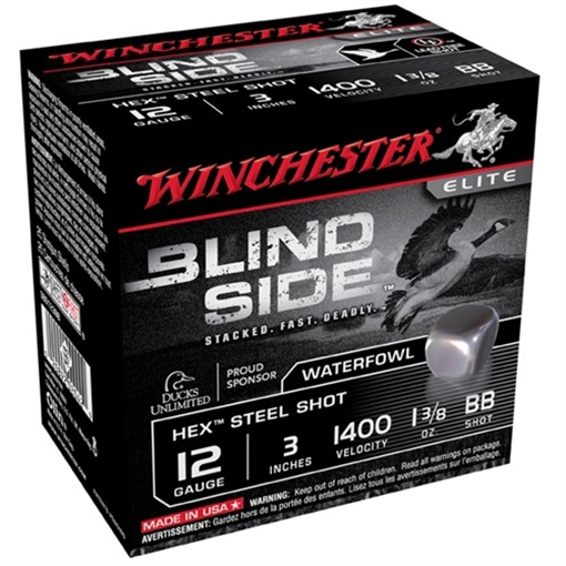 Picture of Winchester WINCHESTER AMMO BLIND SIDE 12GA 3'' #BB 1-3/8OZ 100/BX SBS123BBVP