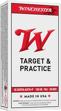 Picture of Winchester Ammunition USA, 38 Super, 130 Grain, Full Metal Jacket, +P, 50 Round Box Q4205