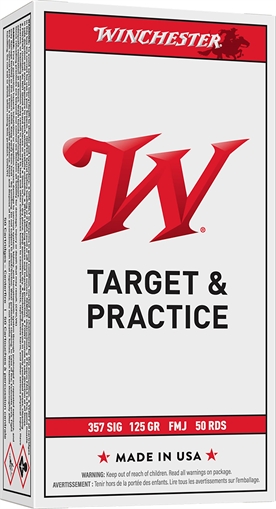Picture of Winchester Ammunition USA, 357SIG, 125 Grain, Full Metal Jacket, 50 Round Box Q4309
