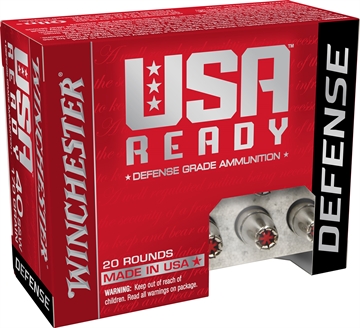 Picture of Winchester Ammo USA Ready 40S&W 170gr Hex Vent Hollow Point 20 Per Box RED40HP