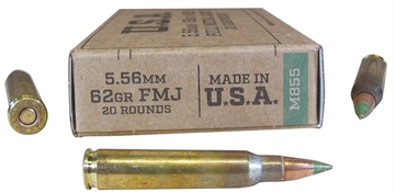 Picture of Winchester Ammo USA M855 5.56mm 62gr Full Metal Jacket 20 Per Box/50 Case SGM855KW