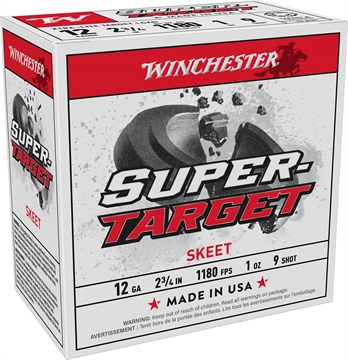 Picture of Winchester Ammo Super-Target Xtra-Lite 12Gauge 2.75" 1oz 9Shot 25 Per Box/10 Case TRGTL129