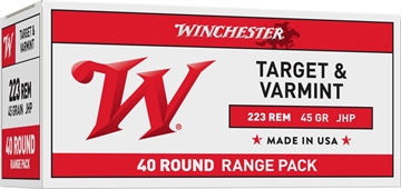 Picture of Winchester Ammo USA 223Rem 45gr Jacketed Hollow Point 40 Per Box/10 Case USA2232