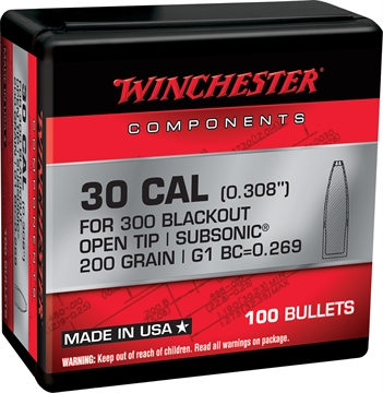 Picture of Winchester Ammo 300Blackout 200gr Open Tip 100 Per Box/10 Case WB300B200X
