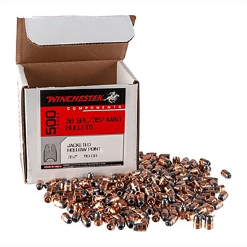 Picture of Winchester Ammo Centerfire Handgun Reloading 38Cal 110gr Jacketed Hollow Point 500 Per Box/4 Case WB38HP110D