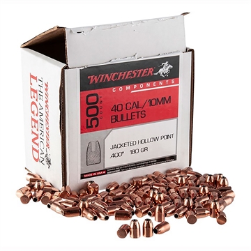 Picture of Winchester Ammo Centerfire Handgun Reloading 40S&W 180gr Jacketed Hollow Point 500 Per Box/3 Case WB40HP180D