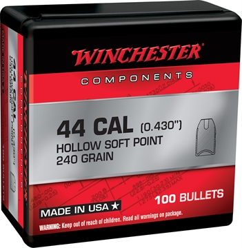 Picture of Winchester Ammo Centerfire Handgun Reloading 44Special 240gr Soft Point 100 Per Box/10 Case WB44SP240X