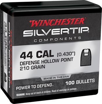 Picture of Winchester Ammo Centerfire Handgun Reloading 44Mag 210gr Silvertip Hollow Point 100 Per Box/10 Case WB44ST210X