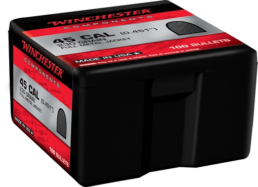 Picture of Winchester Ammo Centerfire Handgun Reloading 45Cal 230gr Full Metal Jacket 100 Per Box/10 Case WB45MC230X