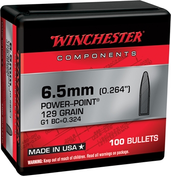 Picture of Winchester Ammo Power-Point 6.5Creedmoor 129gr 100 Per Box/10 Case WB65PP129X