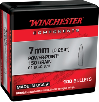 Picture of Winchester Ammo Centerfire Rifle 7mm 150gr Power Point 100 Per Box/10 Case WB7PP150X