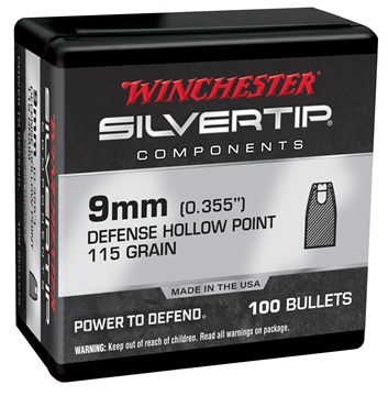 Picture of Winchester Ammo Centerfire Handgun Reloading 9mm 115gr Silvertip Hollow Point 100 Per Box/10 Case WB9ST115X
