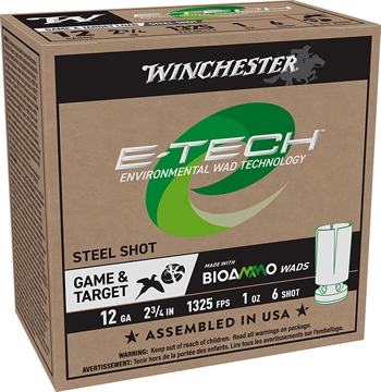 Picture of Winchester Ammo E-Tech 12Gauge 2.75" 1oz 6Shot 25 Per Box/10 Case WCL12S6