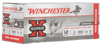 Picture of WINCHESTER 12 GA 3" #2 XPERT HV STEEL WTFWL 1-1/8 OZ VALUE PACK 100 RD/BX 2 BX/CS WEX1232VP