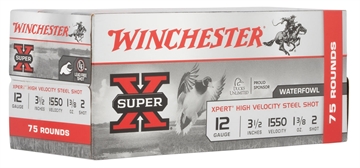 Picture of WINCHESTER 12 GA 3-1/2" #2 XPERT HV STEEL WTFWL 1-3/8 OZ 75 RD/BX 2 BX/CS WEX12L2VP