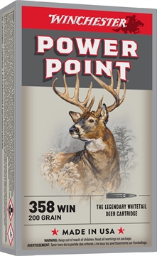 Picture of Winchester Winchester Super-X Rifle Ammo 358 Win. 200 gr. Power Point 20 rd. X3582