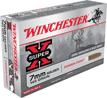 Picture of Winchester Super-X Power Point Rifle Ammunition 7mm Mauser 145 gr. PSP 2660 fps 20/ct X7MM1