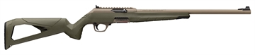 Picture of Winchester Repeating Arms Wildcat SR 22 LR 10+1 16.50" Flat Dark Earth Button Rifled Barrel, Flat Dark Earth Picatinny Rail Polymer Receiver, Adj Cheek Piece & LOP OD Green Synthetic Stock 521158102