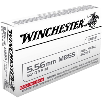 Picture of Winchester Best Value Rifle Ammo 5.56 NATO 62 gr. FMJ 20 rd. Q3269