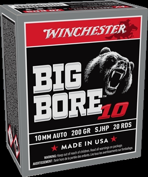 Picture of Winchester Ammo Big Bore 10mmAuto 200gr Semi Jacketed Hollow Point 20 Per Box/10 Case X10MMBB