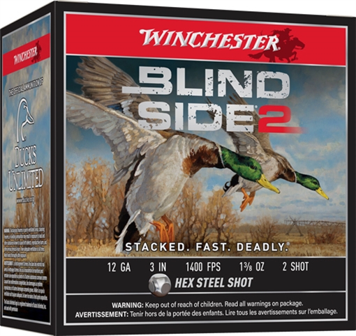 Picture of Winchester BLIND SIDE 2 12 GAUGE 3'' 1-3/8OZ #2 SHOT 25/BOX XBS1232