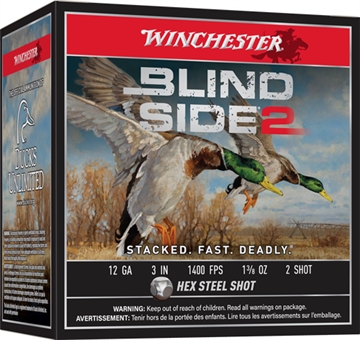 Picture of Winchester BLIND SIDE 2 12 GAUGE 3'' 1-3/8OZ #2 SHOT 25/BOX XBS1232