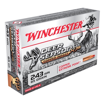 Picture of Winchester Ammo Copper Impact 243Win 85gr Copper Extreme Point Lead Free 20 Per Box/10 Case X243CLF