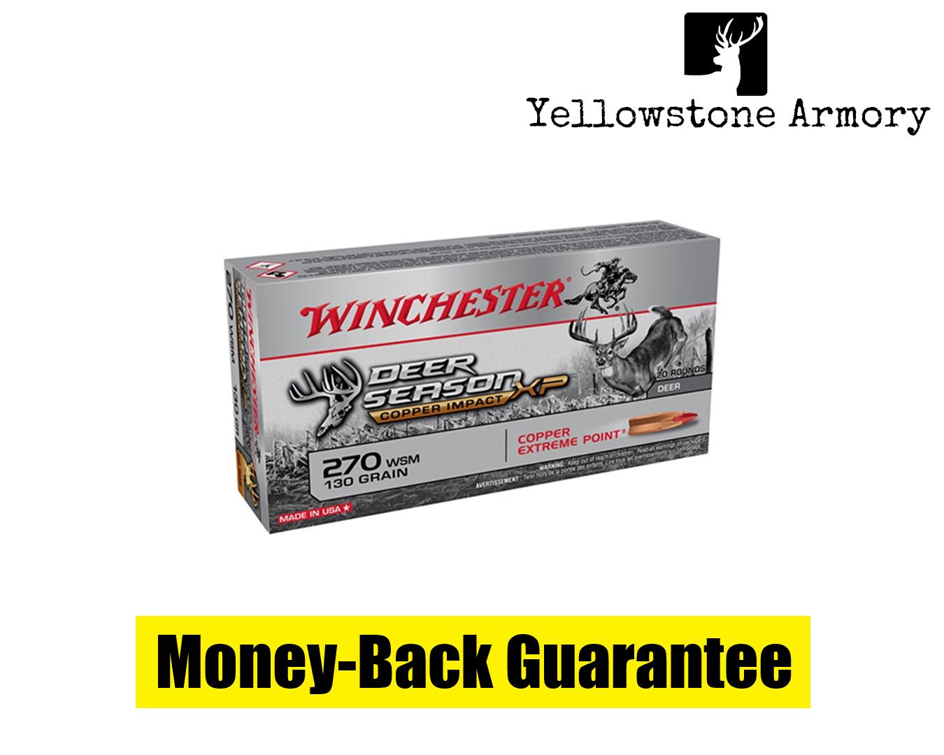 WINCHESTER COPPER IMPACT 270 WSM 130GR XP 20RD 10BX/CS X270CLF ...