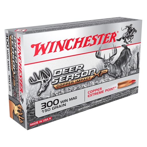 Picture of Winchester Ammo Copper Impact 300WinMag 150gr Copper Extreme Point Lead Free 20 Per Box/10 Case X300CLF