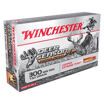 Picture of Winchester Ammo Copper Impact 300WinMag 150gr Copper Extreme Point Lead Free 20 Per Box/10 Case X300CLF