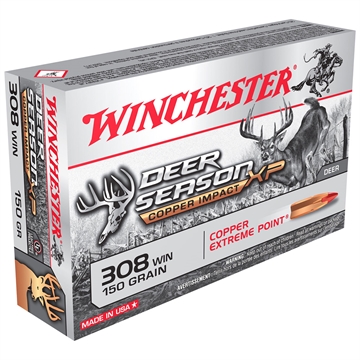 Picture of Winchester Winchester Copper Impact Rifle Ammo 308 Win. 150 gr. Copper Impact LF 20 rd. X308CLF