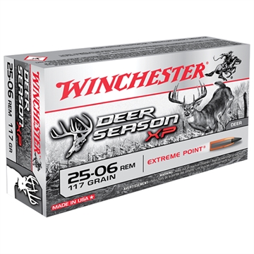 Picture of Winchester Winchester Deer Season XP Rifle Ammo 25-06 Rem. 117 gr. Ext Point Polymer Tip 20 rd X2506DS