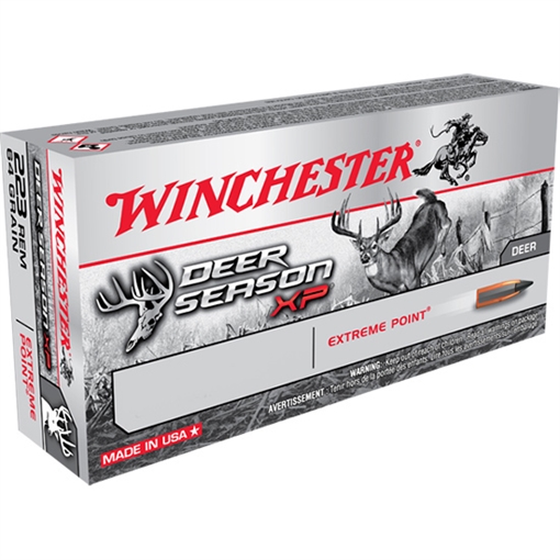 Picture of Winchester Ammunition Deer Season, 6.5 Creedmoor, 125 Grain, Extreme Point Polymer Tip, 20 Round Box X65DS
