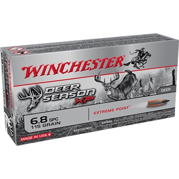 Picture of Winchester Ammo Deer Season XP 6.8mmRemSPC 115gr Extreme Point 20 Per Box/10 Case X68SPCDS