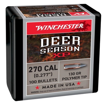 Picture of Winchester Deer Season XP Rifle Bullets 270 cal 130 gr 100/ct WB270XP 020892643154