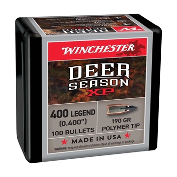Picture of Winchester Deer Season XP Rifle Bullets 400 LEGEND 190 gr 100/ct WB400XP -