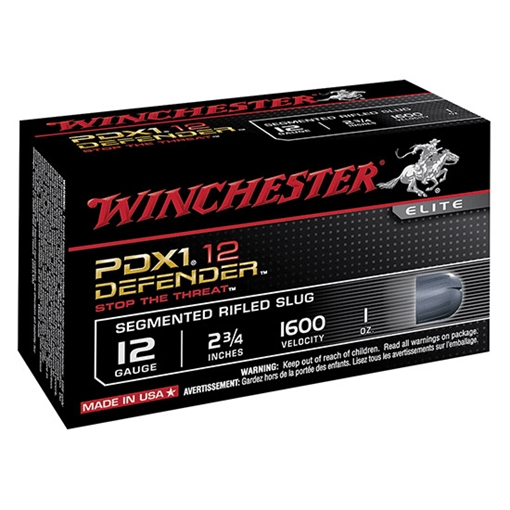 Picture of Winchester Supreme Elite PDX1 Personal Defense Shotgun Ammunition 12 ga 2-3/4" 1 oz Slug 1600 fps 10/ct S12PDX1S