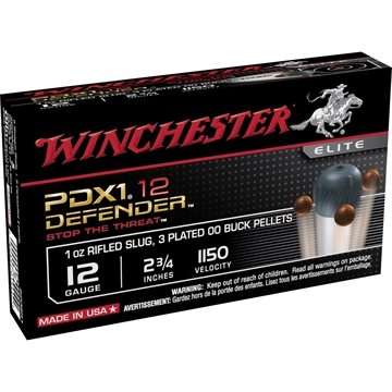 Picture of Winchester Ammunition DEFENDER, 12 Gauge 2.75", #2, 1 1/8 oz, Lead Shot, 25 Round Box S122PD25