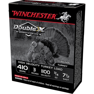 Picture of Winchester Ammo Double X Diamond Grade 410Gauge 3" 3/4oz 7.5Shot 10 Per Box/10 Case for Turkey STH4137