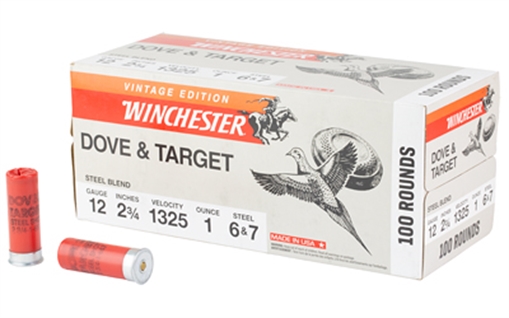 Picture of Winchester Dove & Target Steel Shotgun Ammo 12 ga. 2 3/4 in. 1 oz. 6 & 7 Blend 100 rd. XU12S67VP