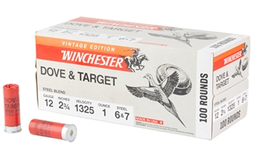 Picture of Winchester Dove & Target Steel Shotgun Ammo 12 ga. 2 3/4 in. 1 oz. 6 & 7 Blend 100 rd. XU12S67VP