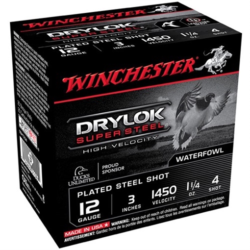 Picture of Winchester WINCHESTER DRYLOK SUPER STEEL HV 12GA 3'' 1-1/4OZ #4 25/BX SSH1234