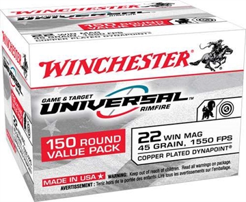 Picture of WINCHESTER DYNAPOINT 22WMR 45GR 1550FPS 150RD 10BX/CS U22M150